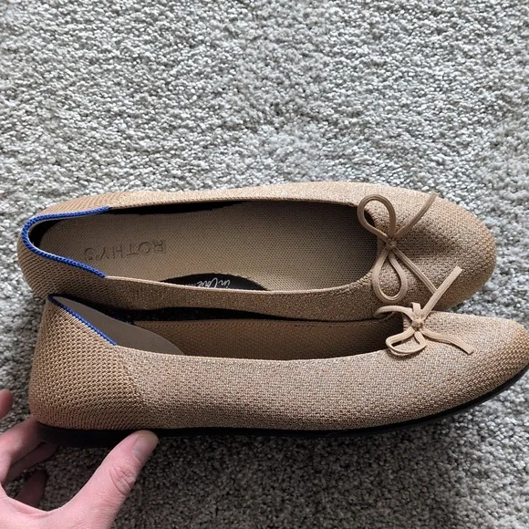Rothy's The Ballet Flat Goldstone Size 9.5 - Picture 3 of 8